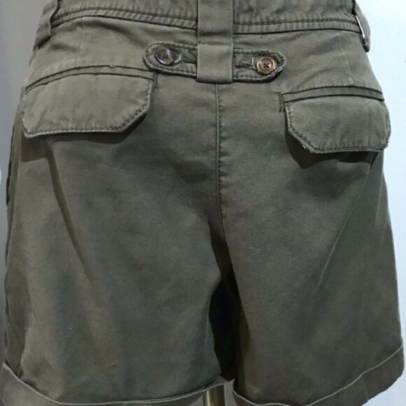 Old Navy Cotton Blend Chino Shorts Sz 2 Green #200K - Picture 8 of 12